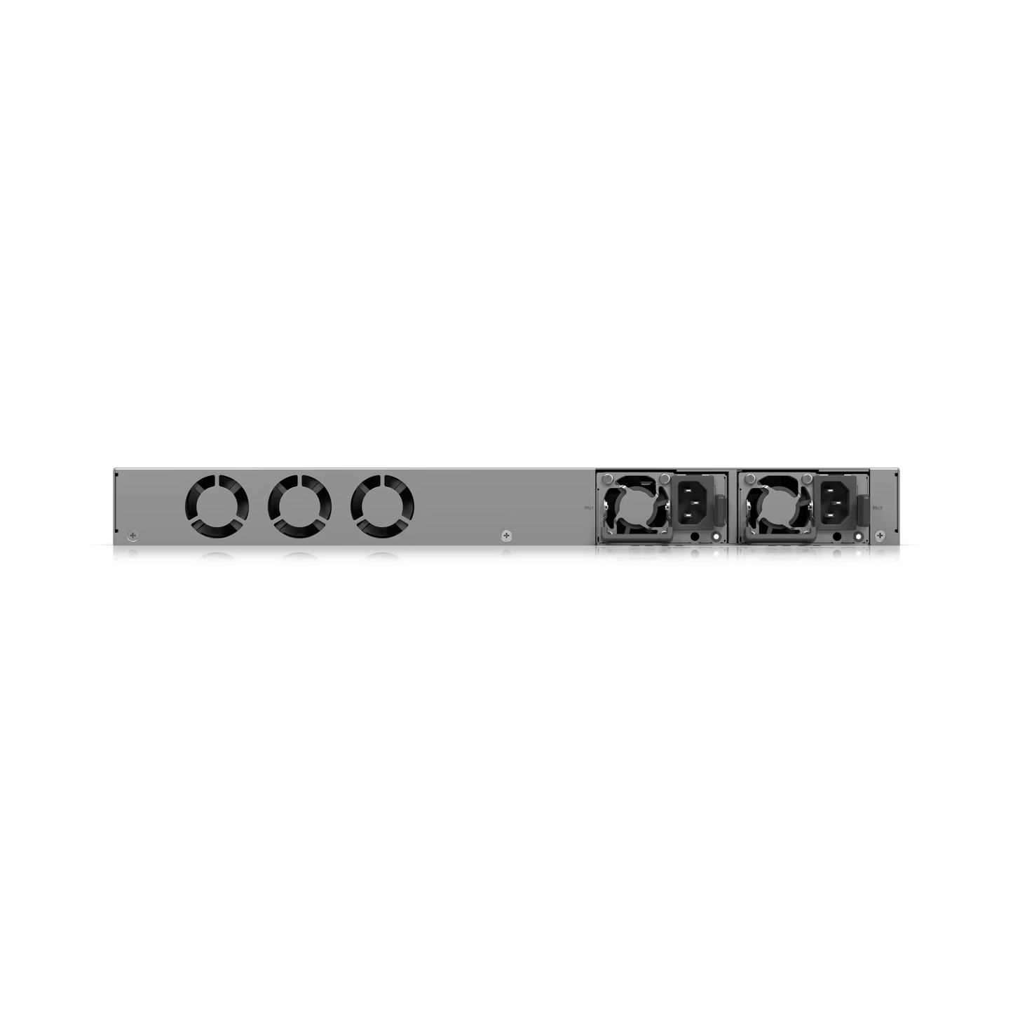 Angled view of the Ubiquiti UniFi Enterprise Fortress Gateway displaying its modern aesthetics.