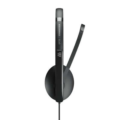 EPOS/Sennheiser ADAPT 165 USB-C II Binaural Headset in black with a 2.3m USB-C cable.