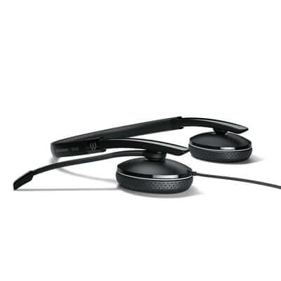 EPOS/Sennheiser ADAPT 165 USB-C II Binaural Headset in black with a 2.3m USB-C cable.