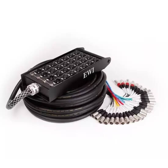 EWI PSPX-24-30C 20-Channel Combo Snake Cable with 4 Returns, 30m length