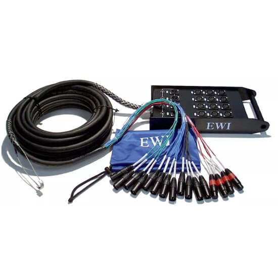 EWI PSPX-24-30C 20-Channel Combo Snake Cable with 4 Returns, 30m length