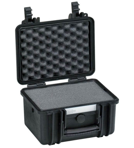 Explorer Cases 2717.B E black empty case with a new handle, showcasing its design and features.