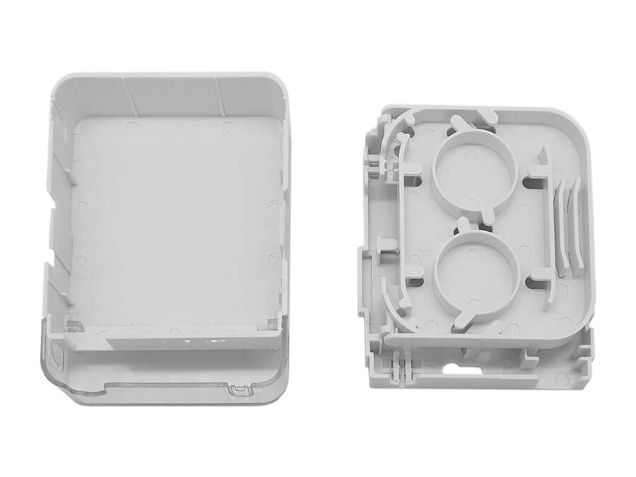 Image of a Scoop Fibre Termination Box with 1 port, designed for efficient fiber optic cable management.