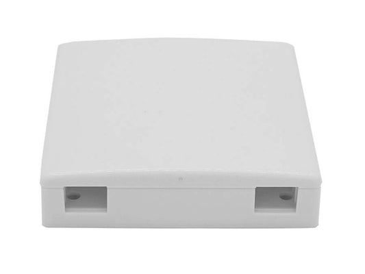 Scoop Fibre Termination Box with 2 ports, designed for efficient fiber optic cable management.