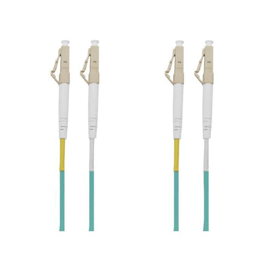 Scoop LC-LC MM OM3 Fibre Flylead 1M, a high-quality fiber optic cable for reliable data transmission.