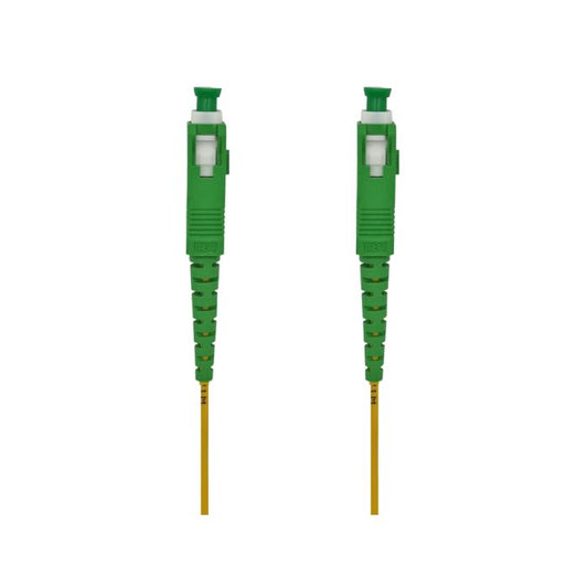 Scoop Fibre Flylead SC-SC APC 1M SM 2.0mm cable displayed against a neutral background.