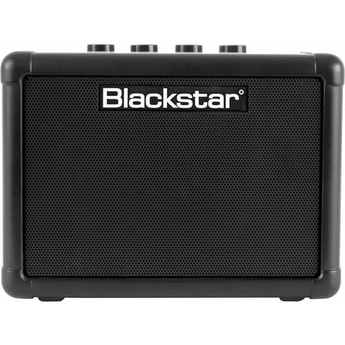 BLACKSTAR FLY3 3-Watt Mini Electric Guitar Amplifier in black, showcasing its compact design and delay effect feature.