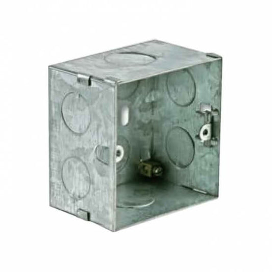 Audac wall mounting box designed for flush mount installation on solid walls.