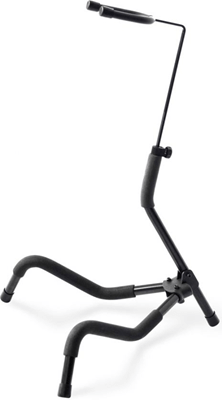 ATHLETIC GIT-5 Fully Foldable Compact Guitar Stand with Neck Holder displayed in a studio setting.