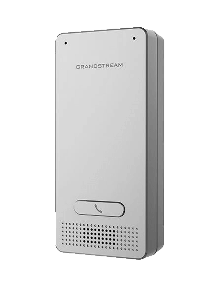 Grandstream SIP Doorphone Intercom with RF Card Reader, featuring a sleek design without a keypad, ideal for secure entry.