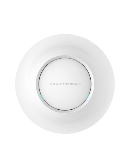 Grandstream GWN7615 WiFi 5 MU-MIMO Access Point mounted on a ceiling, designed for high-performance wireless networking.