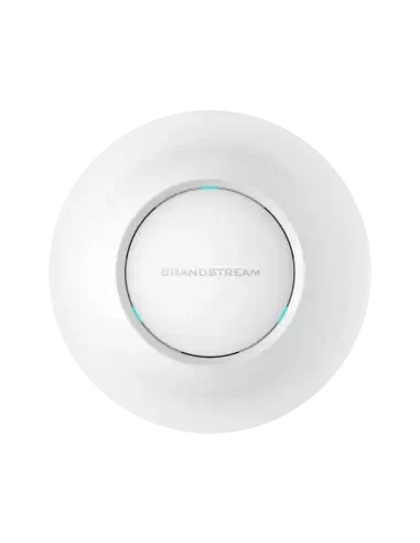 Grandstream GWN7615 WiFi 5 MU-MIMO Access Point mounted on a ceiling, designed for high-performance wireless networking.