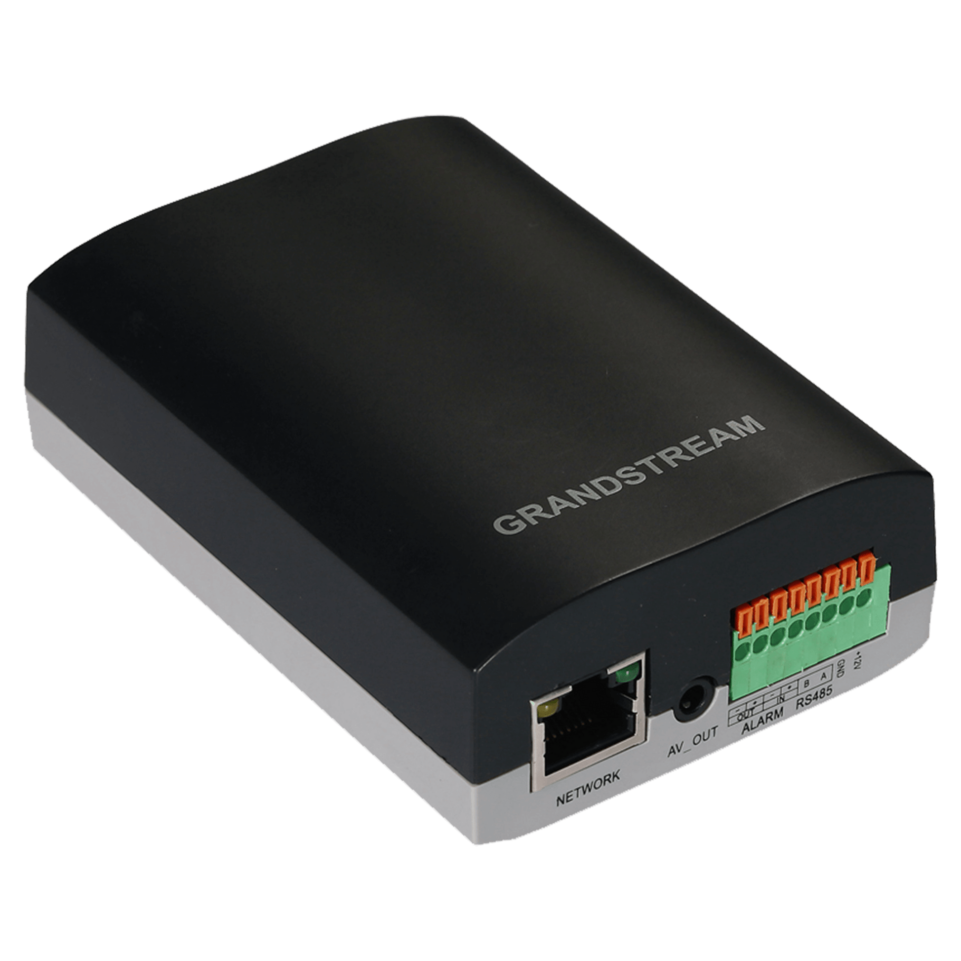 Left view of the Grandstream IP Video Encoder/Decoder, showcasing its design and features.