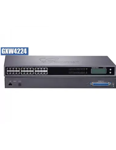 Grandstream 24-Port FXS Gateway with multiple ports for connecting analog devices.