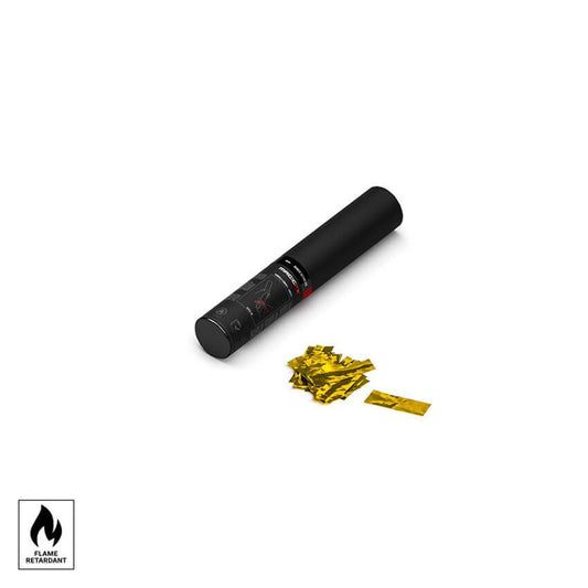 MAGICFX Handheld Confetti Cannon S - 28cm in Gold Metallic, designed for celebrations and events.