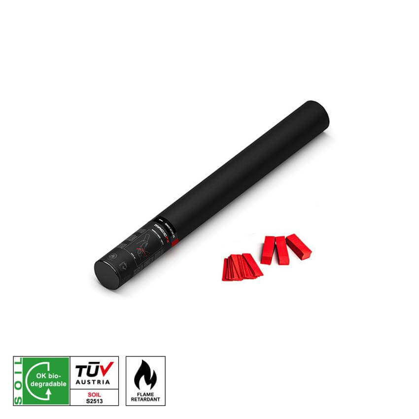 MAGICFX Handheld Cannon in red, a 50 cm confetti shooter designed for celebrations and events.