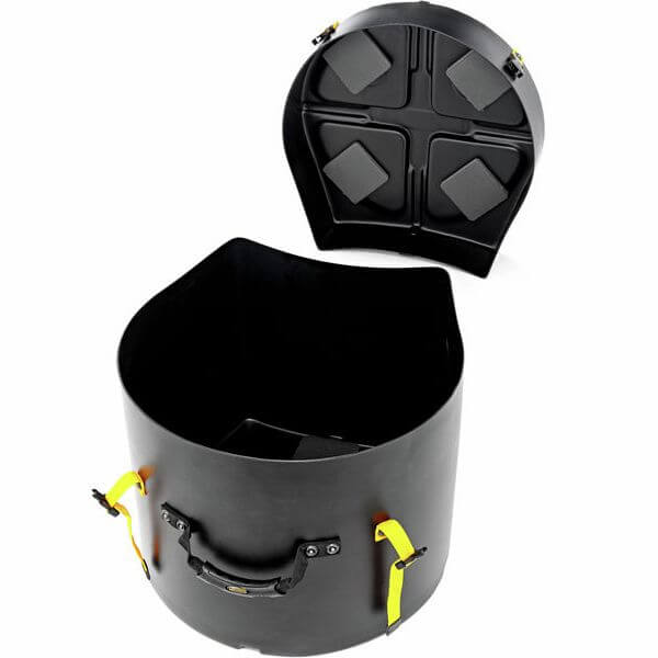 Image of a Hardcase 14 inch Floor Tom Drum Case, designed for protecting and transporting floor tom drums.