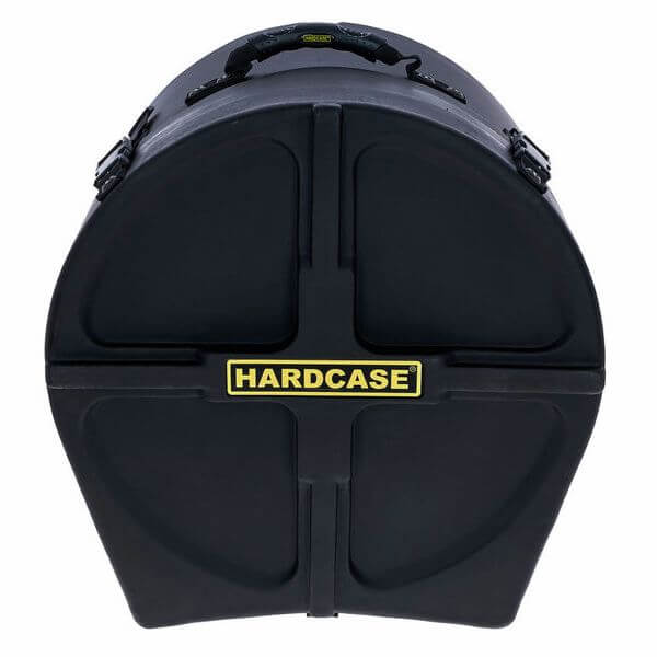 Hardcase 14x12 inch marching snare drum case designed for high tension, featuring a durable exterior and secure fit.