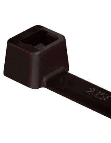 Hellermann Tyton Insulok cable ties in black, 305 x 4.7mm size, packaged in a bag of 100.