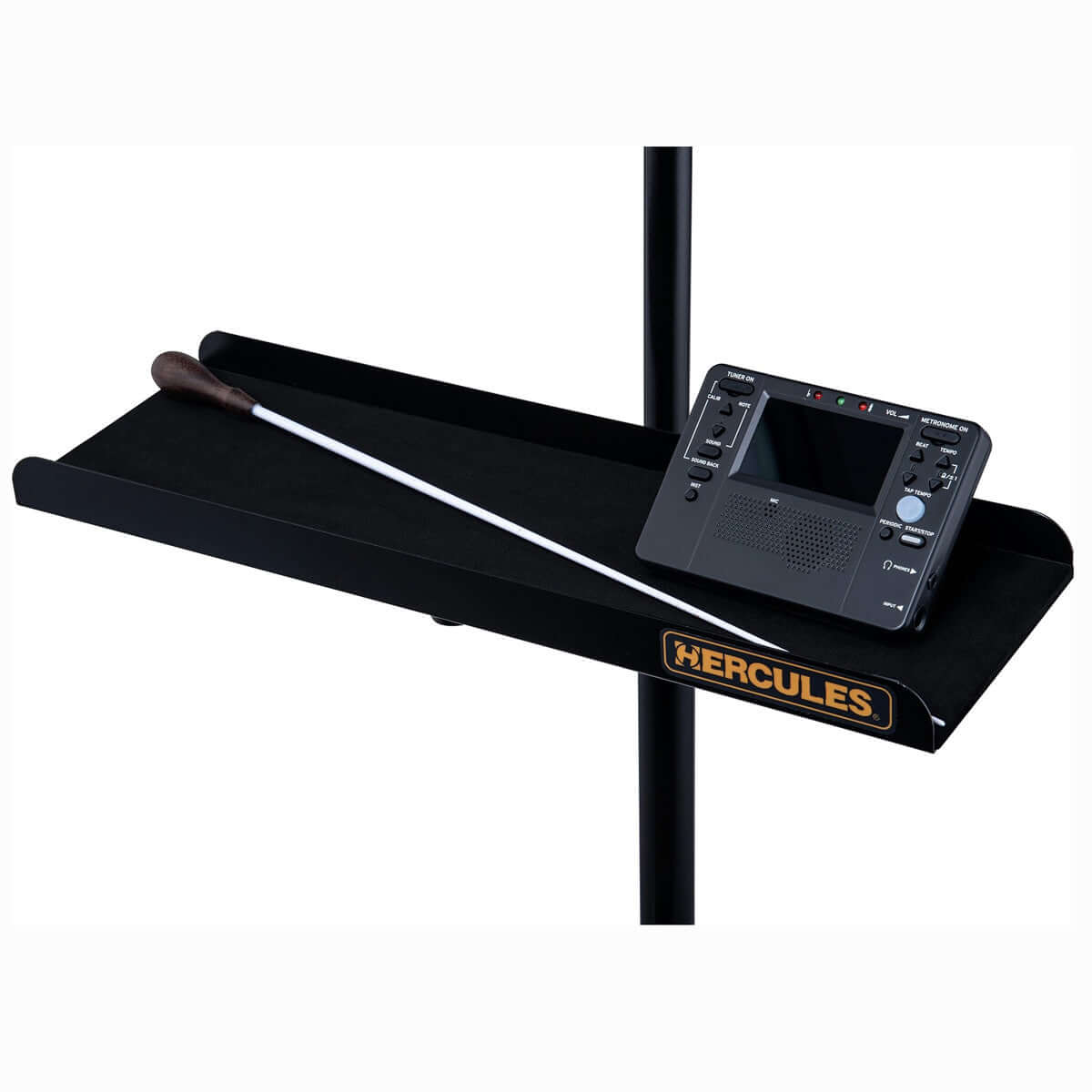 HERCULES STANDS BS243B Fourscore Orchestra Stand, an adjustable music stand featuring a quick release mechanism.