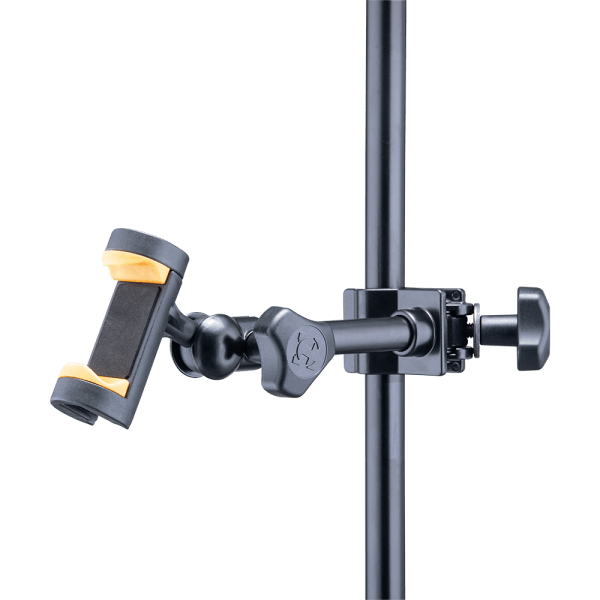 HERCULES STANDS DG207B Universal Smartphone Holder - Adjustable mounting for home and studio use.