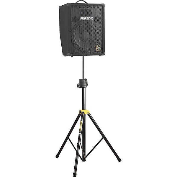 HERCULES STANDS SS400B AutoLock Speaker Stand with adjustable height and lightweight aluminum construction.