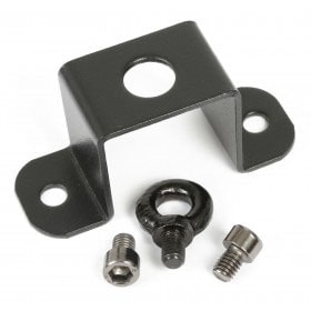 Top view of the mounting brackets for the IGNITE60 LED Moving Head Spot featuring a 60W white LED with rotating gobos and multiple DMX channels.