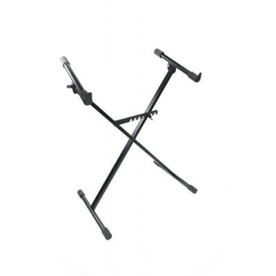 ATHLETIC Keyboard Stand 25KG, adjustable height and angle, lightweight design weighing 3.30KG.