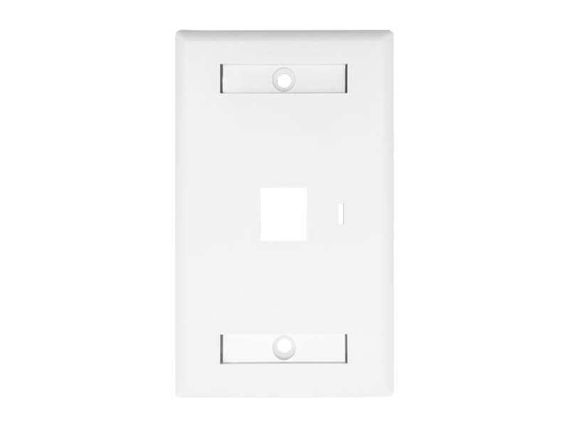Linkbasic Single Port Faceplate 115x70mm showcasing a compact design.