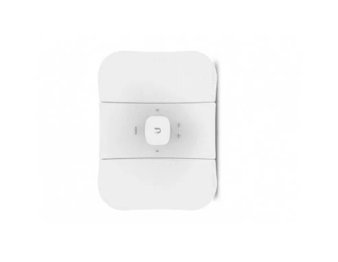 Ubiquiti UISP airMAX LiteBeam M5 5GHz 23dBi Radio in a vertical orientation, emphasizing its compact design.