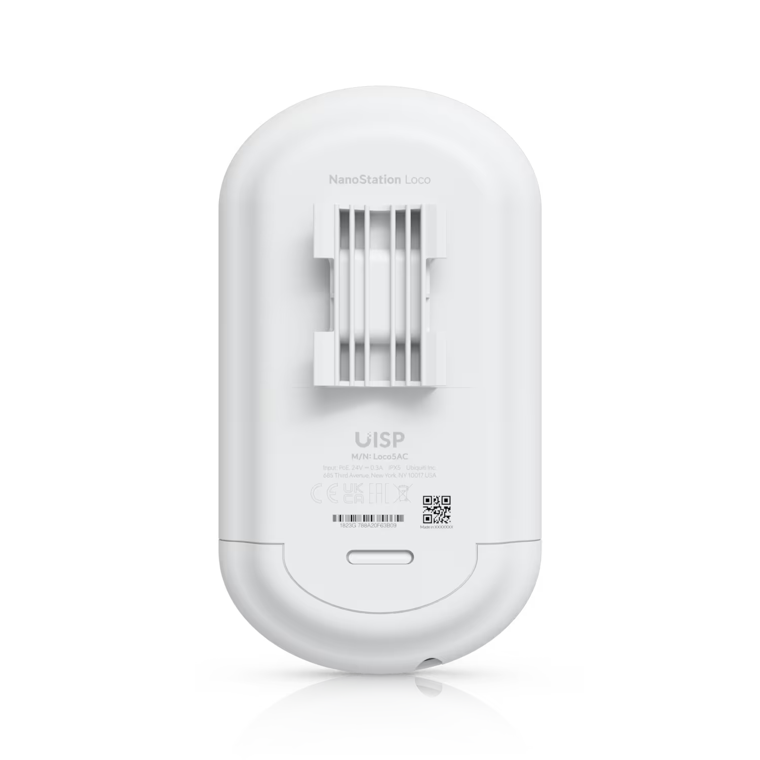 Product packaging of the Ubiquiti UISP airMAX Loco AC 5GHz 13dBi Radio.