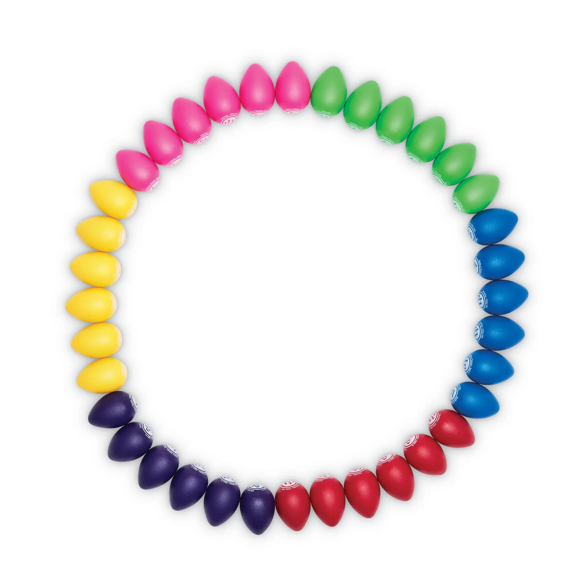 Image of LP Egg Shakers in mixed colors, showcasing various vibrant shakers designed for musical use 1.