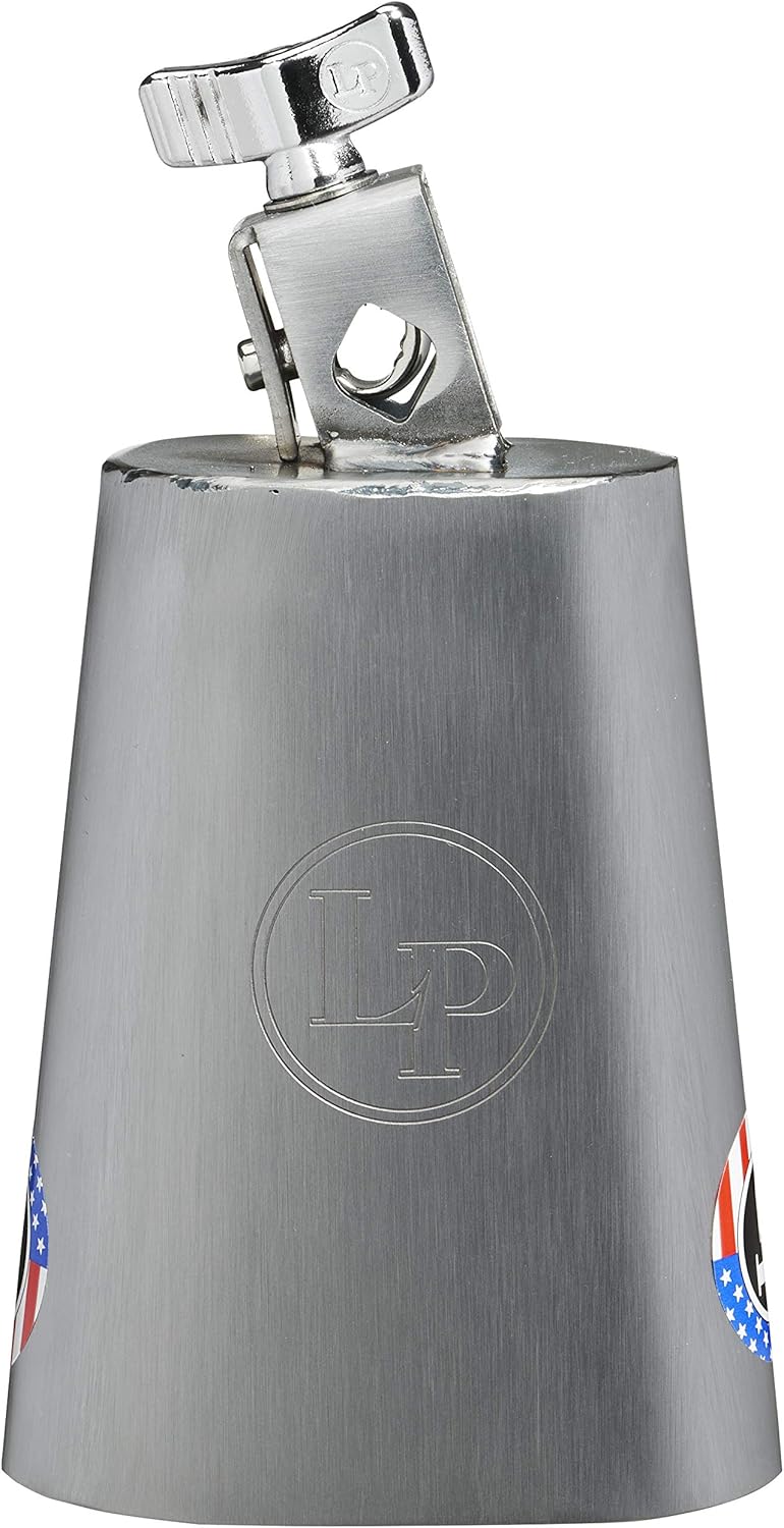 LP Banda 6 inch bell designed for a thunderous boom sound with a piercing attack, showcasing its metallic finish and shape.
