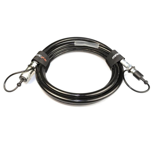 Durable liquid CO2 delivery hose, 5 meters long, featuring 3/8 male and female connectors.