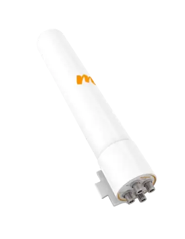 Mimosa N5-360 4x4 MIMO Antenna featuring a 15 dBi gain and 360-degree beamforming capability.