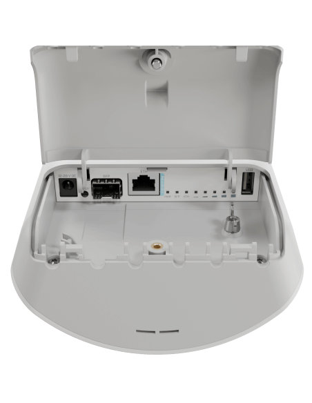 MikroTik mANTBox ax 15s, a dual-band WiFi 6 integrated access point, displayed in a product image.