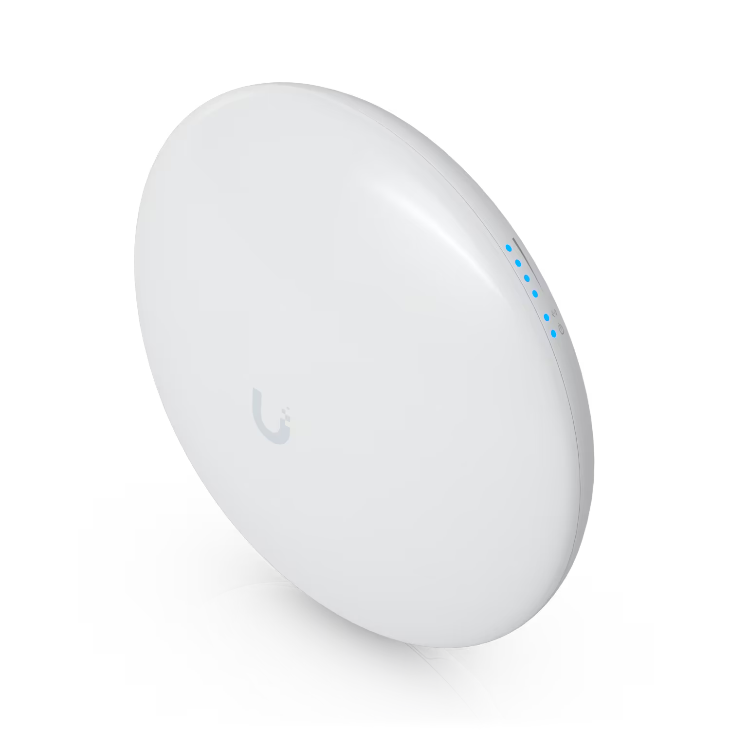 Front view of the Ubiquiti UISP airMAX NanoBeam M5 5GHz 16dBi Radio, showcasing its sleek design.