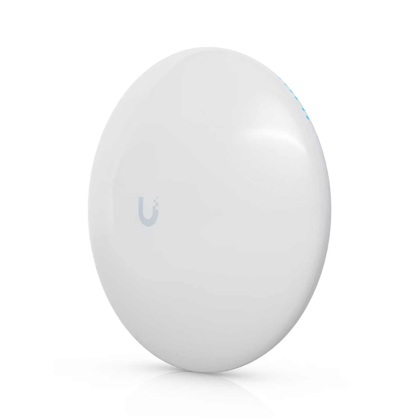Side view of the Ubiquiti UISP airMAX NanoBeam M5 5GHz 16dBi Radio, highlighting its compact profile.