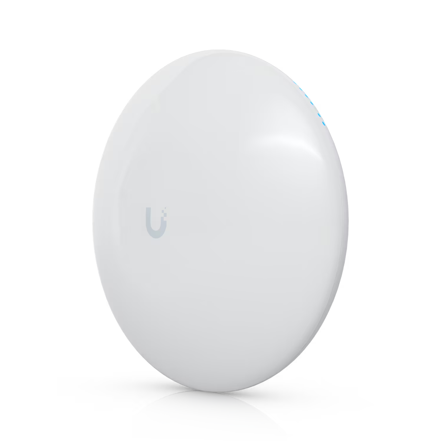 Side view of the Ubiquiti UISP airMAX NanoBeam M5 5GHz 16dBi Radio, highlighting its compact profile.