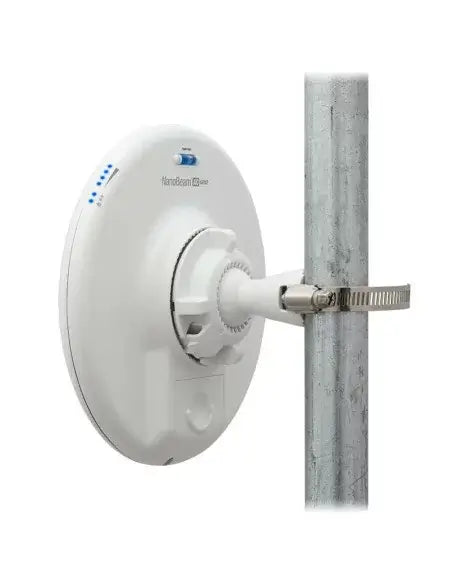 Back view of Ubiquiti UISP airMAX NanoBeam AC 5GHz 19dBi Radio with POE Injector.