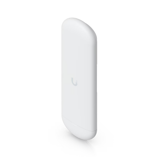 Front view of the Ubiquiti UISP airMAX NanoStation 5AC 5GHz 16dBi Radio.