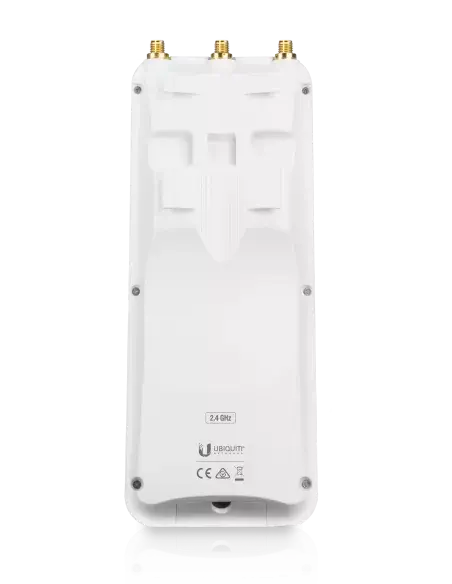 Ubiquiti UISP airMAX Rocket Prism AC 2GHz Radio with PoE injector, emphasizing the complete setup for optimal performance.