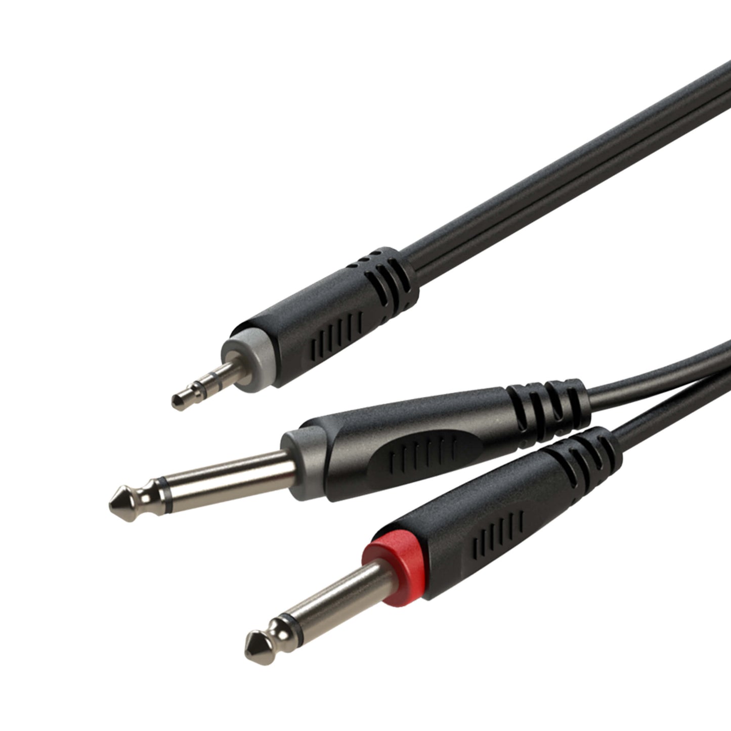 ROXTONE SAMURAI SERIES SIGNAL LEAD with 3.5 meters length and 2 x 6.3 mm mono plugs.