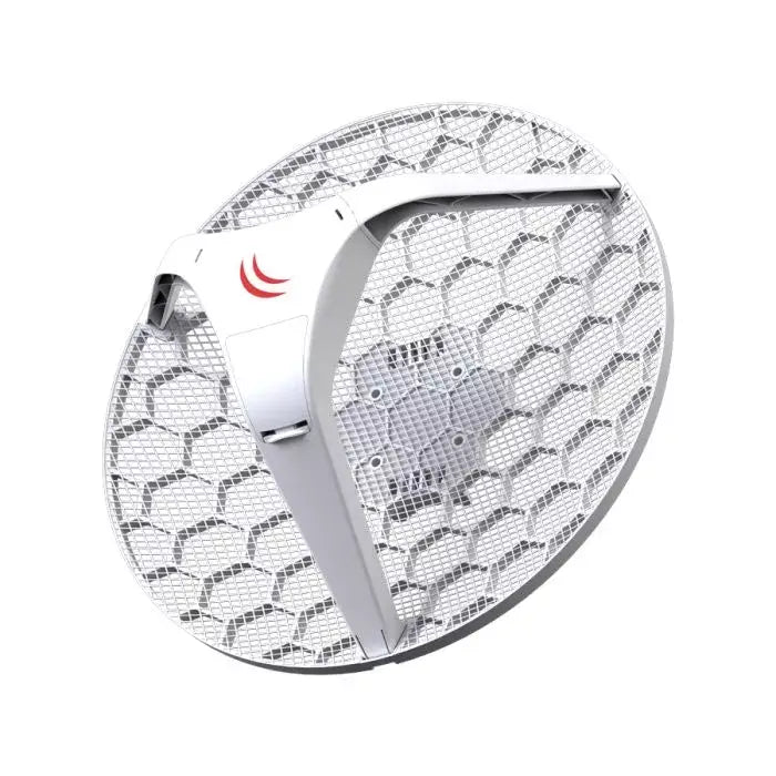 Image of MikroTik LHG 5 24.5dBi PtP CPE Tripack, a high-performance wireless point-to-point device.