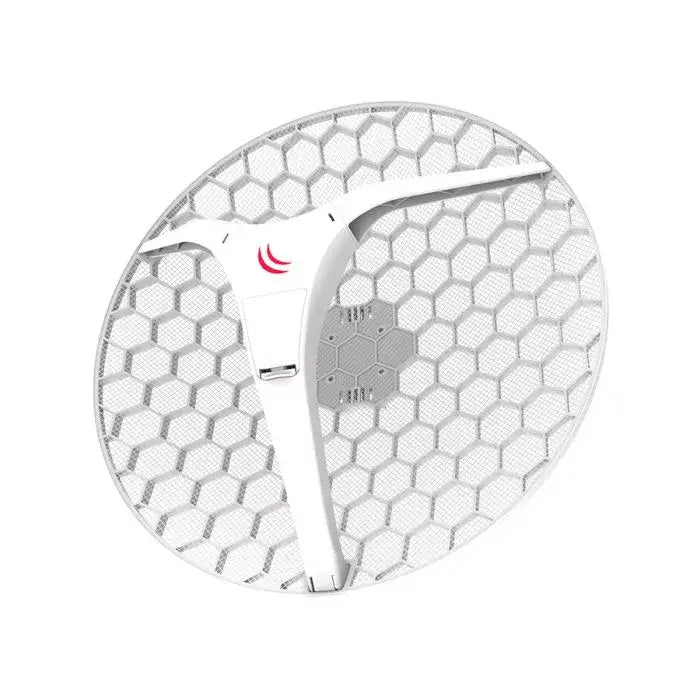 Image of MikroTik LHG XL 5ac 27dBi 4-Pack Point-to-Point CPE devices.
