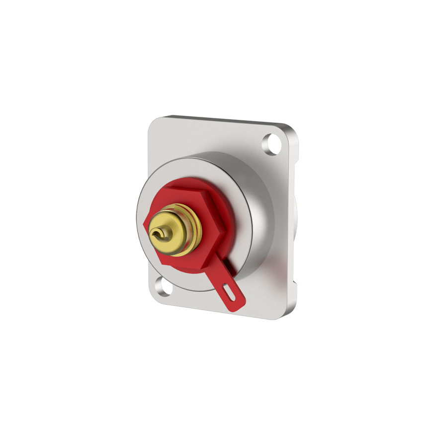 ROXTONE RF2D-N RCA Female Socket with Nickel Plated Shell, a high-quality audio connector for optimal sound performance.