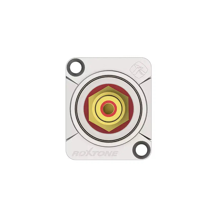 ROXTONE RF2D-N RCA Female Socket with Nickel Plated Shell - High-Quality Audio Connector