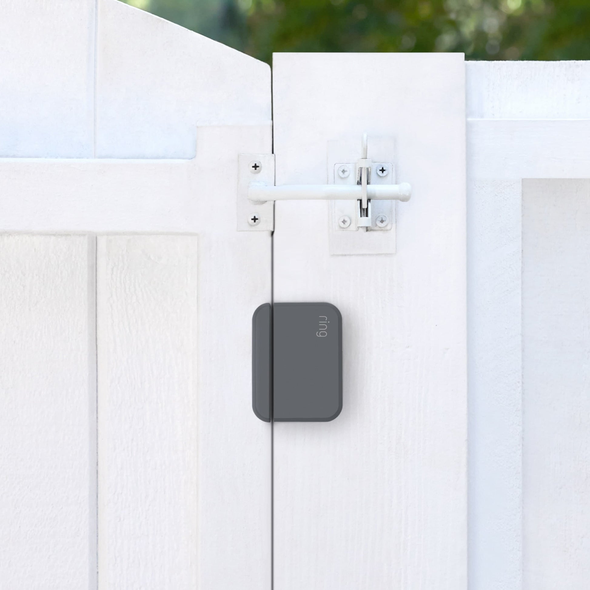 Image of the Ring Alarm Outdoor Contact Sensor, a security device designed for outdoor use.