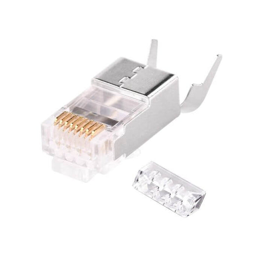 Linkbasic RJ45 Cat6 Shielded FTP Modular Plug, a high-quality networking connector designed for reliable data transmission.