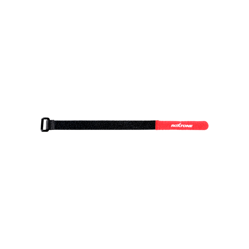 Roxtone RVT20L030 Velcro Tie, 18mm x 300mm, shown as a durable solution for cable management.